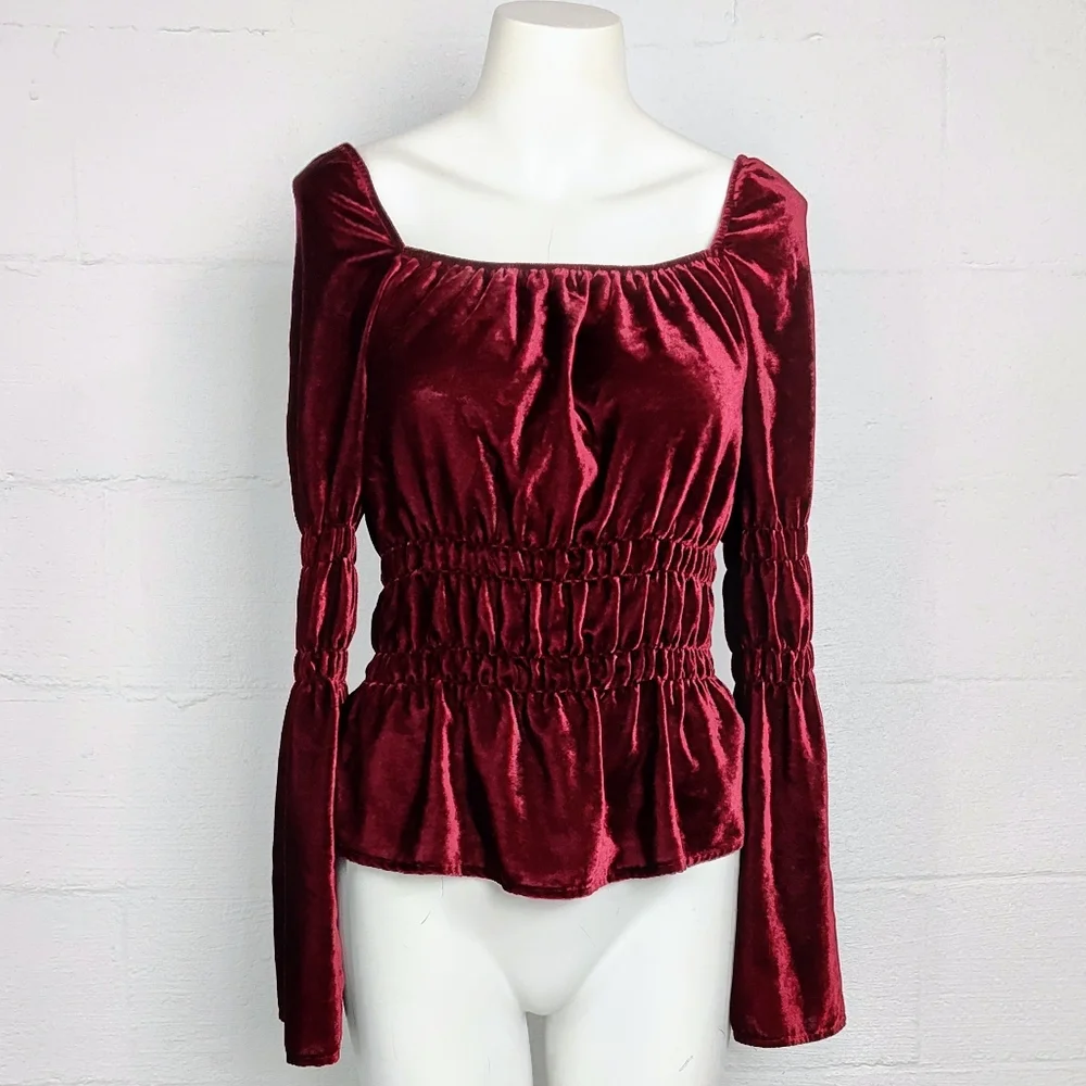 Newport News Vintage Velour Top - Picture 1 of 5